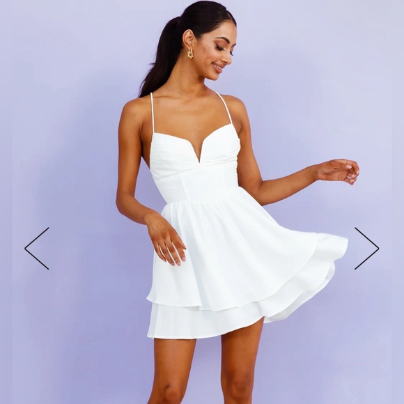 Hello Molly White Mini Dress - Picture 2 of 5